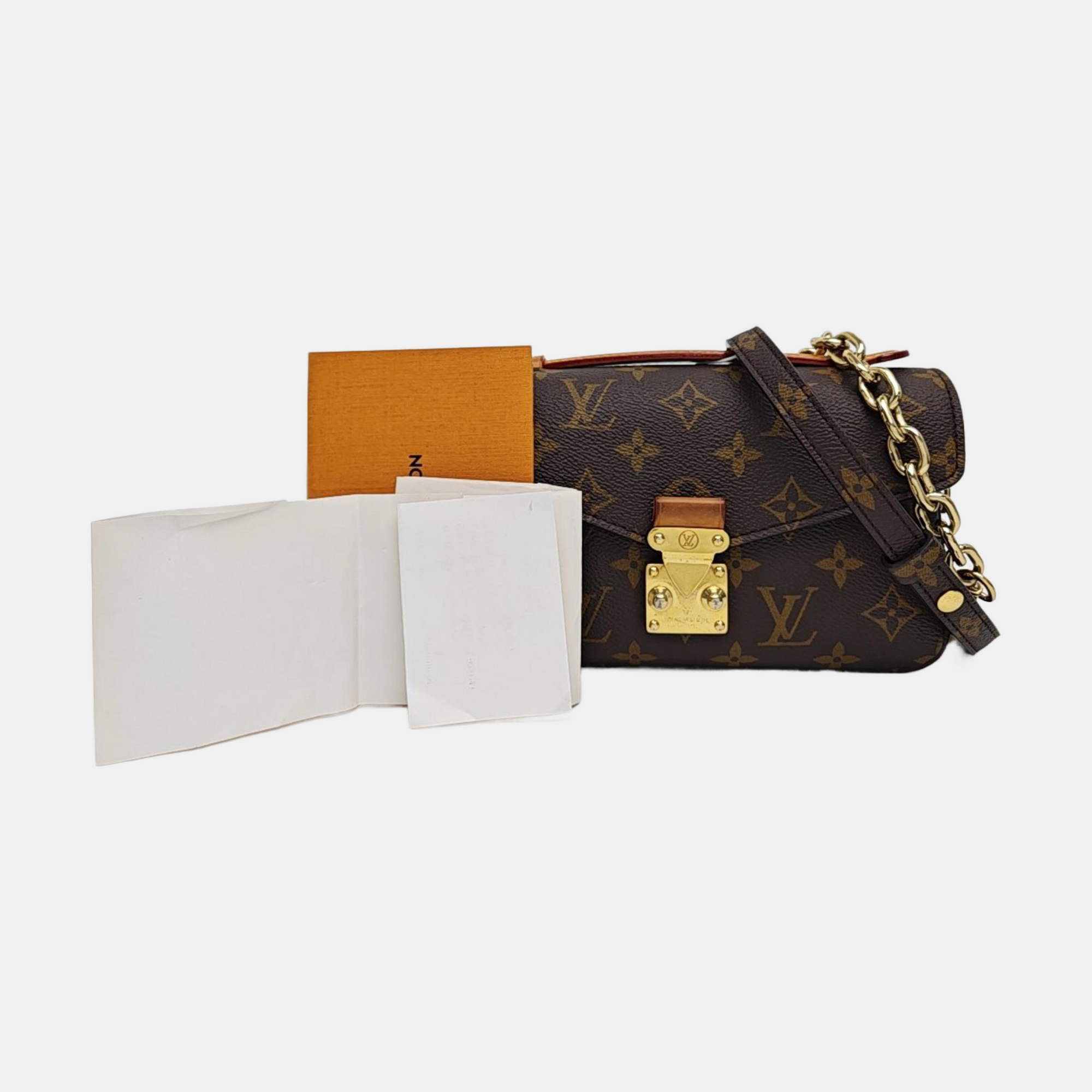 MÉTIS EAST WEST Monogram Coated Canvas Brown