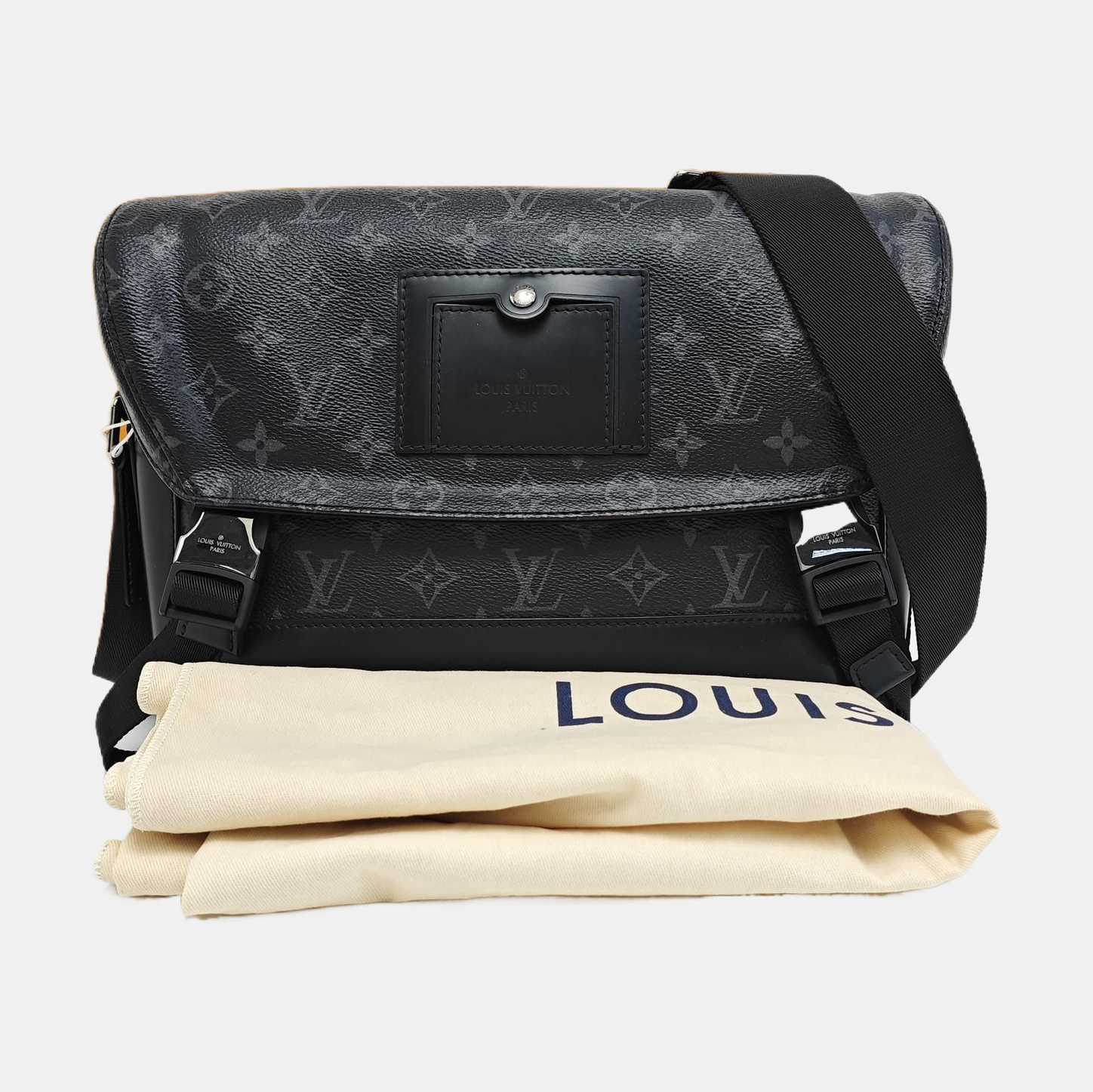 VOYAGER PM Monogram Coated Canvas Black
