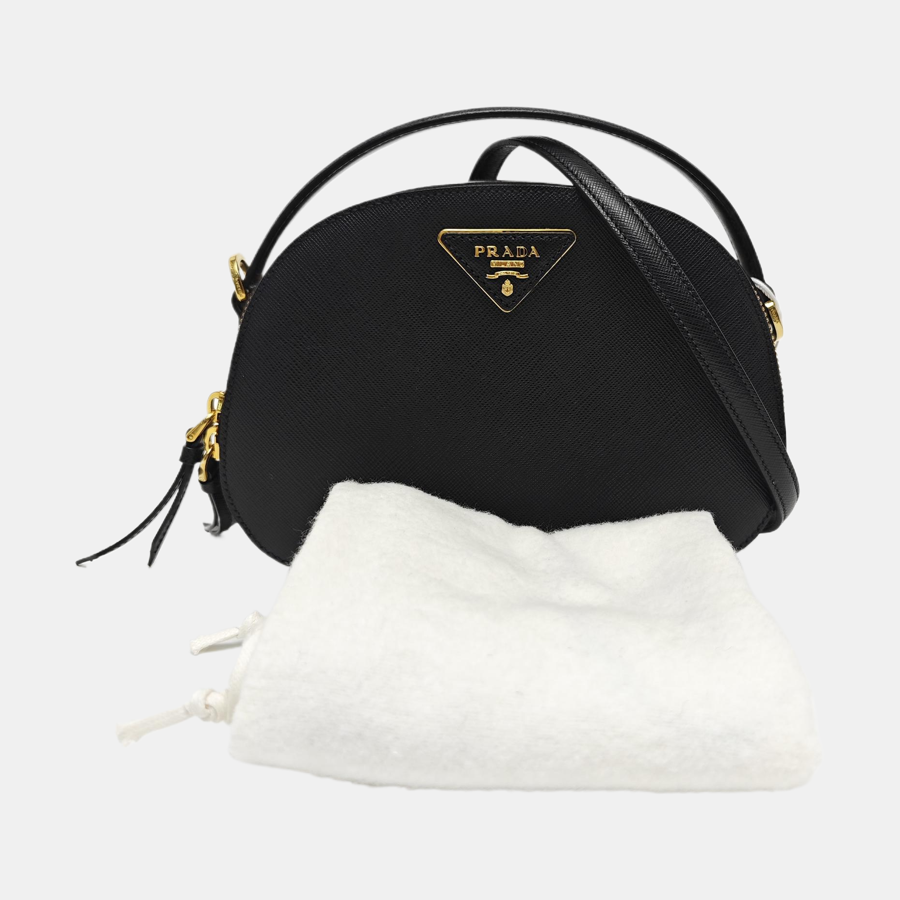 Odette Saffiano Calfskin Black