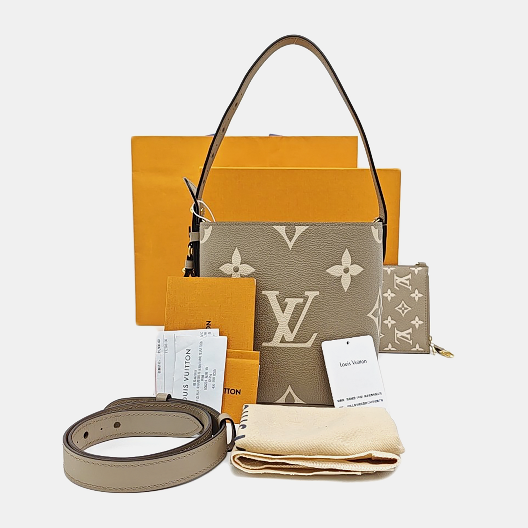 ALL IN BB Monogram Calfskin Gray