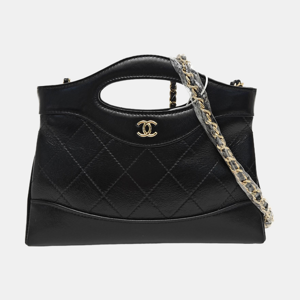 CHANEL 31 Nano Quilted Calfskin Black