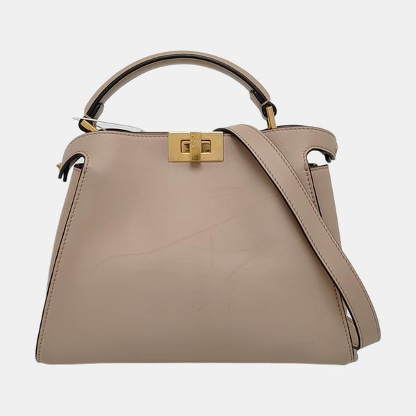 Peekaboo  Essential Medium Calfskin Beige