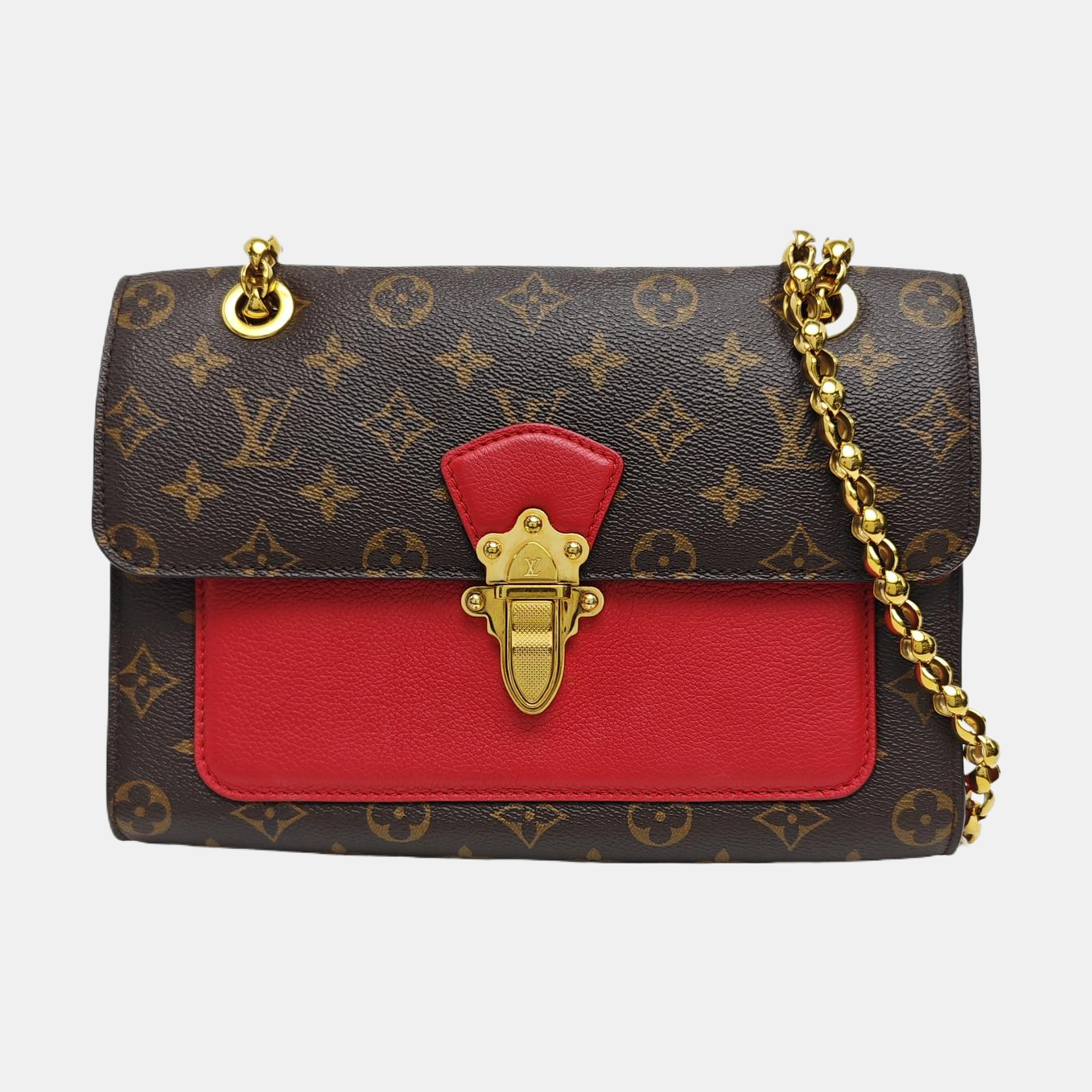 VICTOIRE Monogram Coated Canvas Brown