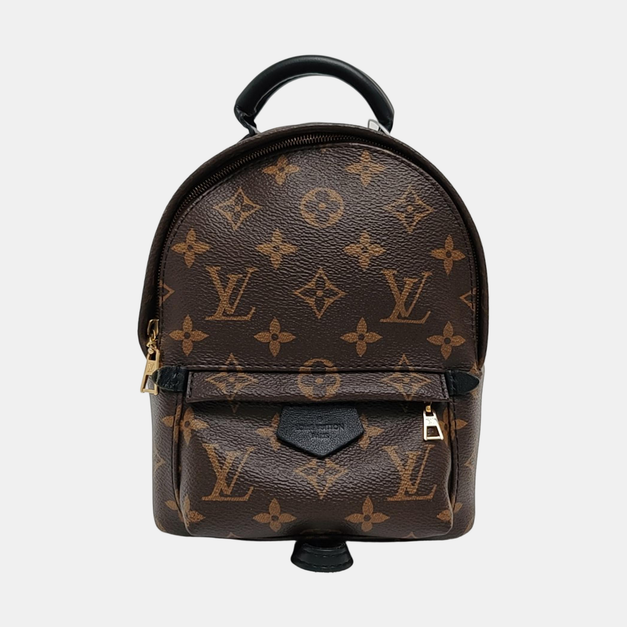PALM SPRINGS Mini Monogram Coated Canvas Brown