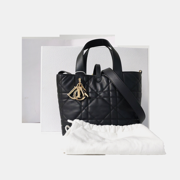 Toujours Small Cannage Lambskin Black