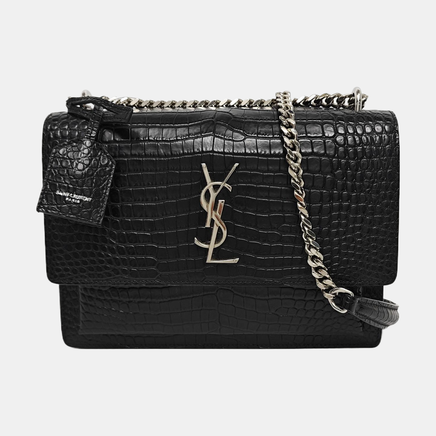 SUNSET Medium Calfskin Black