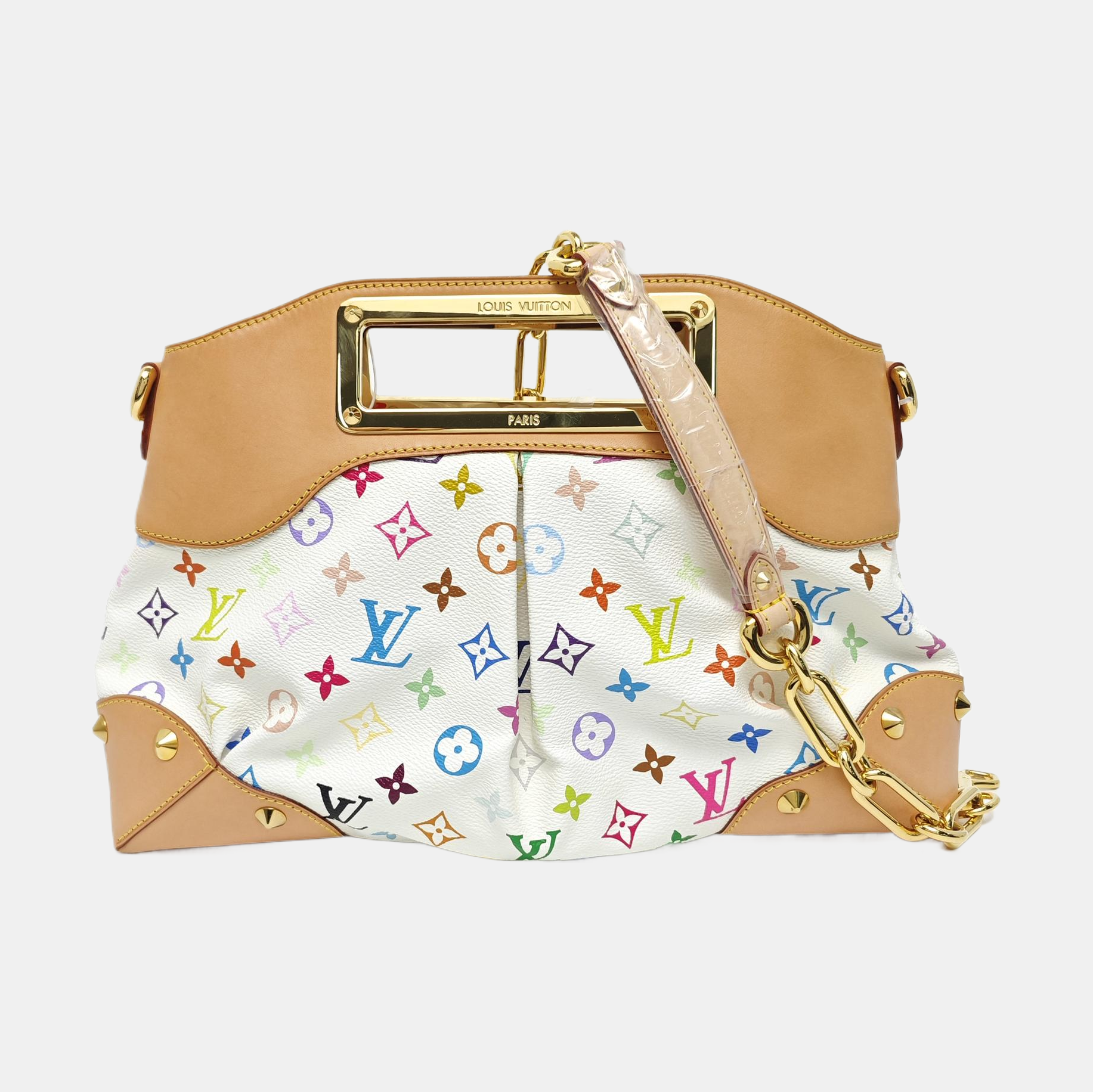 LV × TM JUDY MM Monogram Coated Canvas White