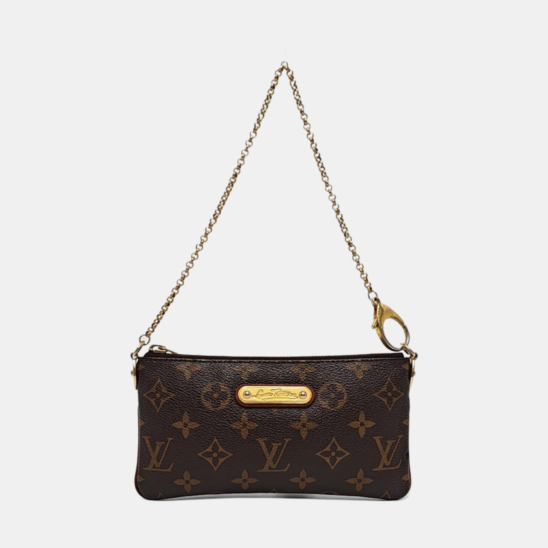 VINTAGE MILLA MM Monogram Coated Canvas Brown