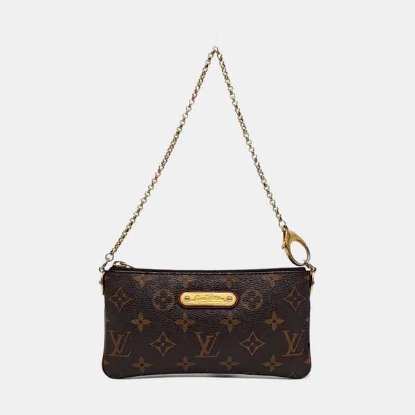 VINTAGE MILLA MM Monogram Coated Canvas Brown