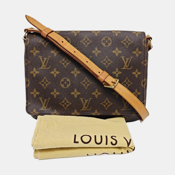MUSETTE TANGO Monogram Coated Canvas Brown