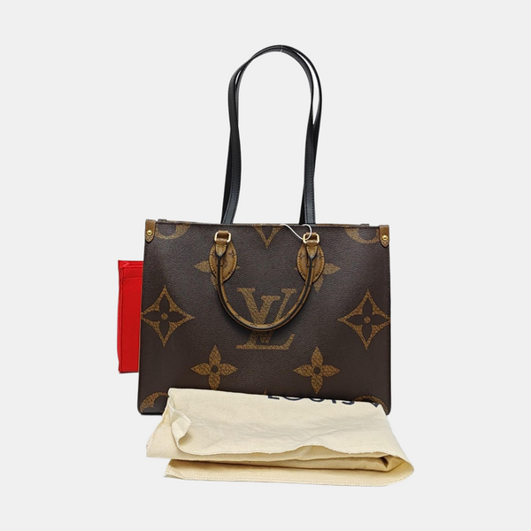 ONTHEGO MM Monogram Coated Canvas Brown