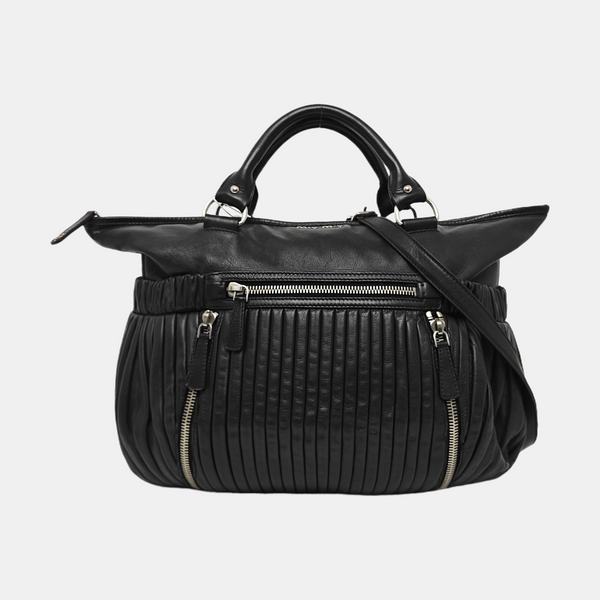 Large Leather Black