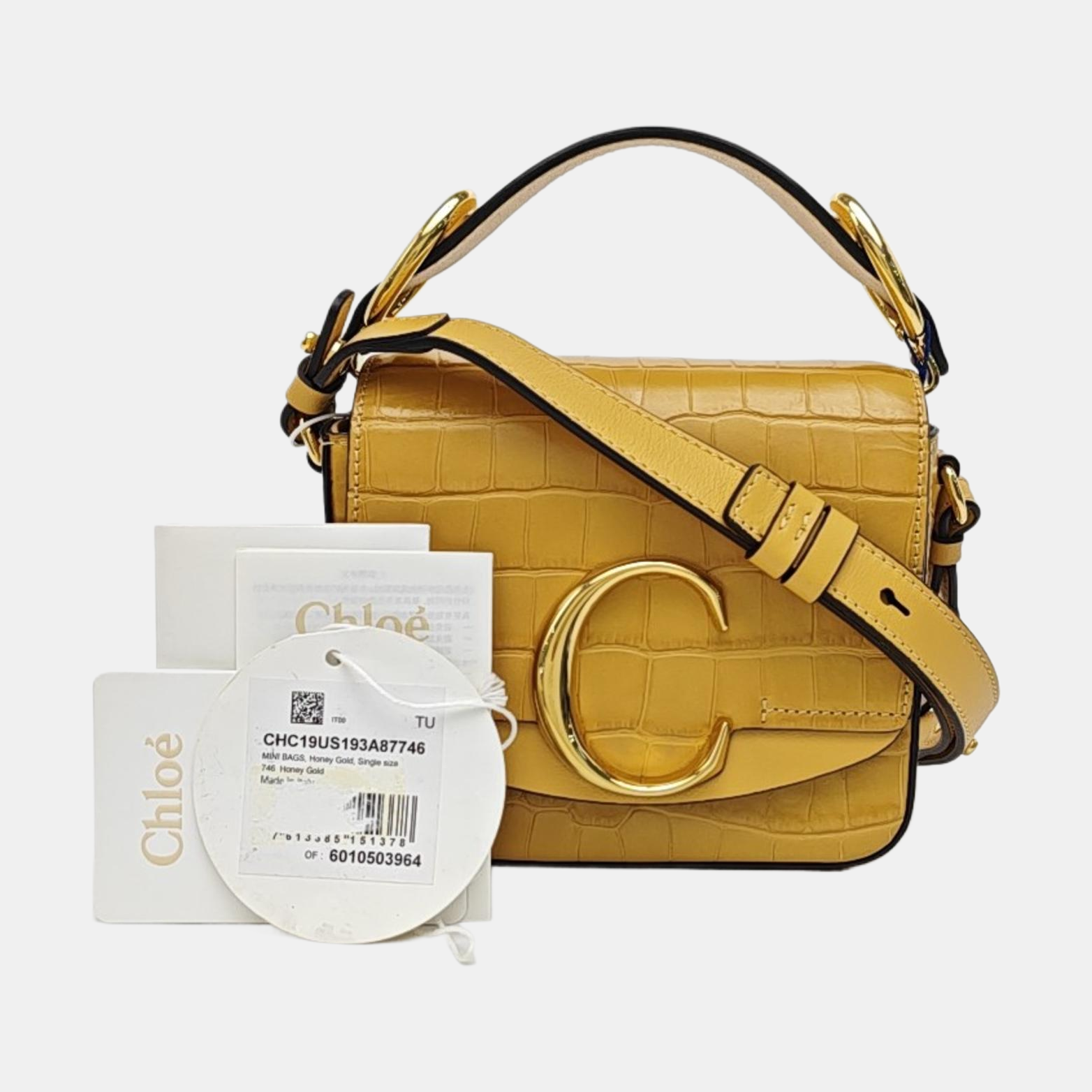 Chloé C Calfskin Yellow