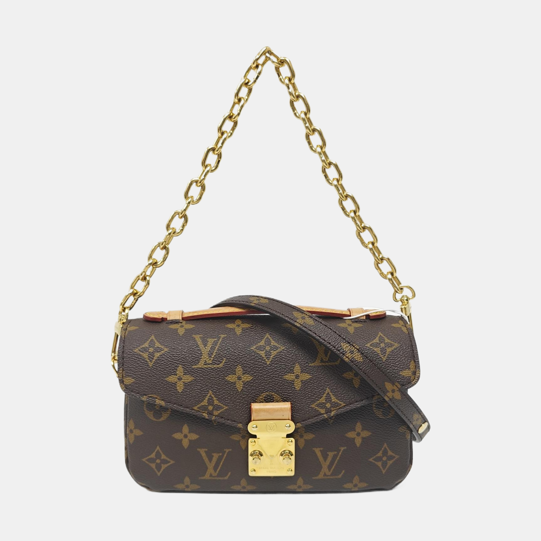 MÉTIS EAST WEST Monogram Coated Canvas Brown