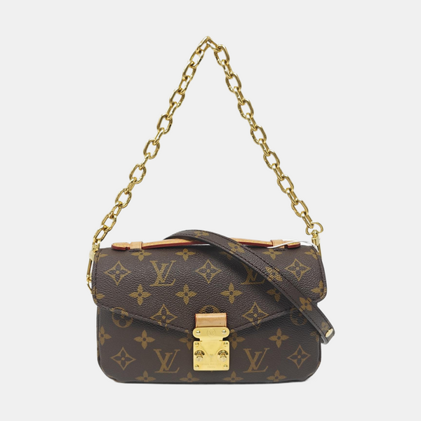 MÉTIS EAST WEST Monogram Coated Canvas Brown
