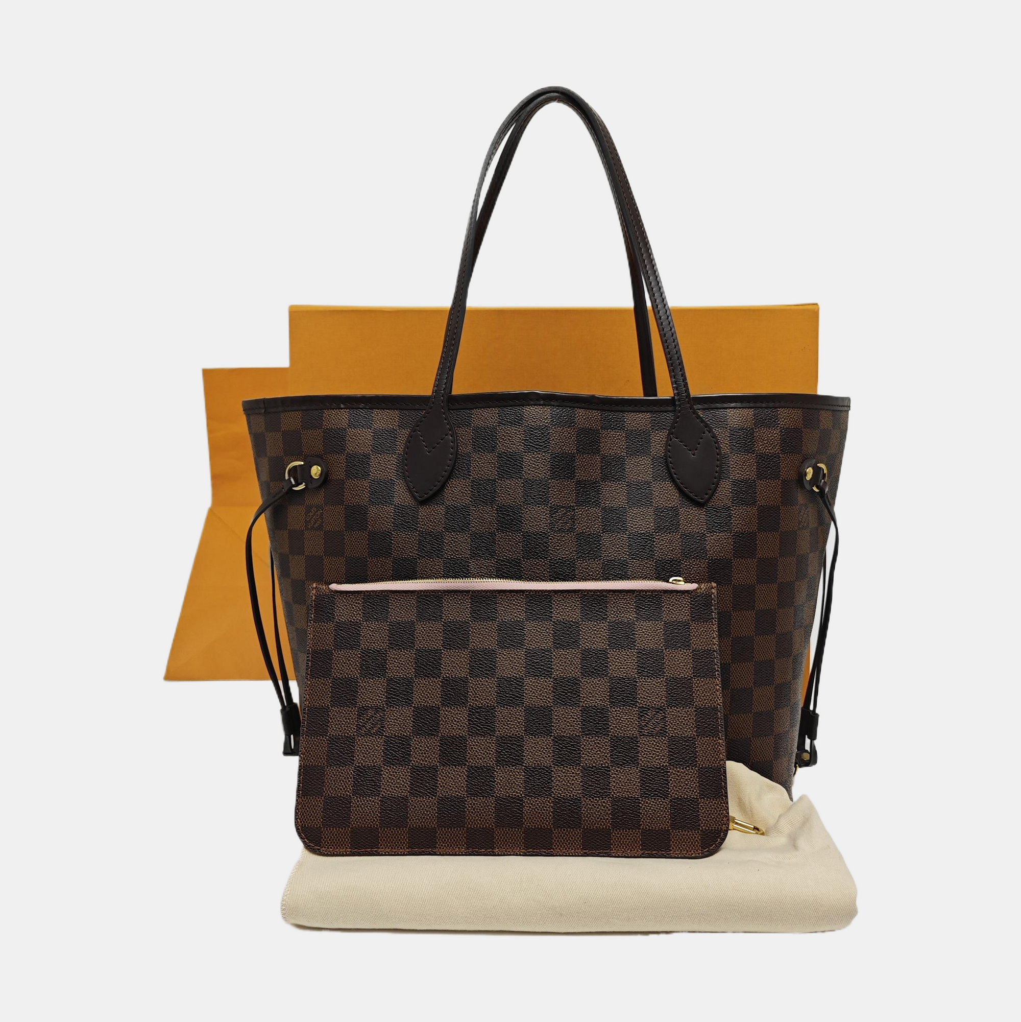 NEVERFULL MM Coated Canvas Brown