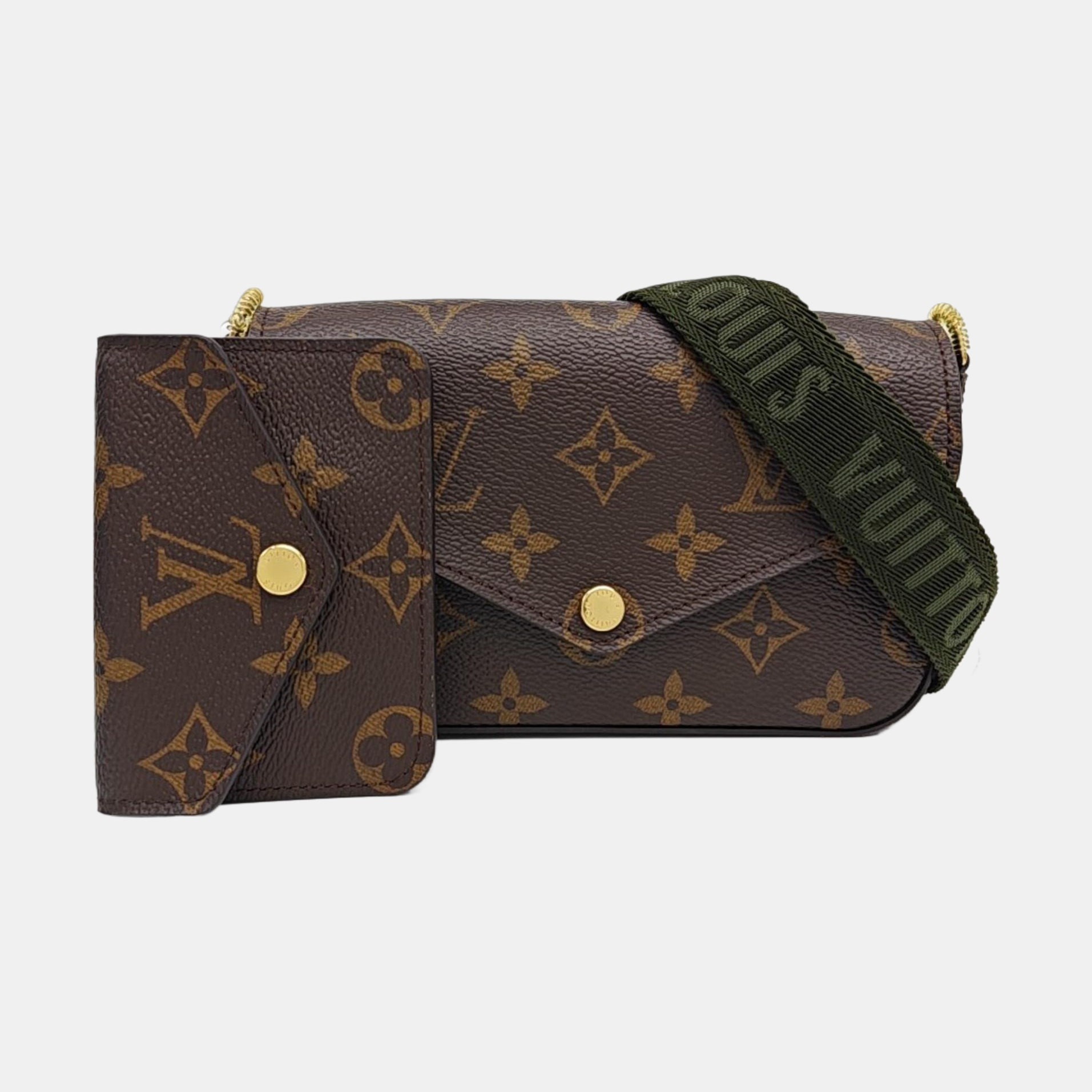 FÉLICIE Monogram Coated Canvas Brown
