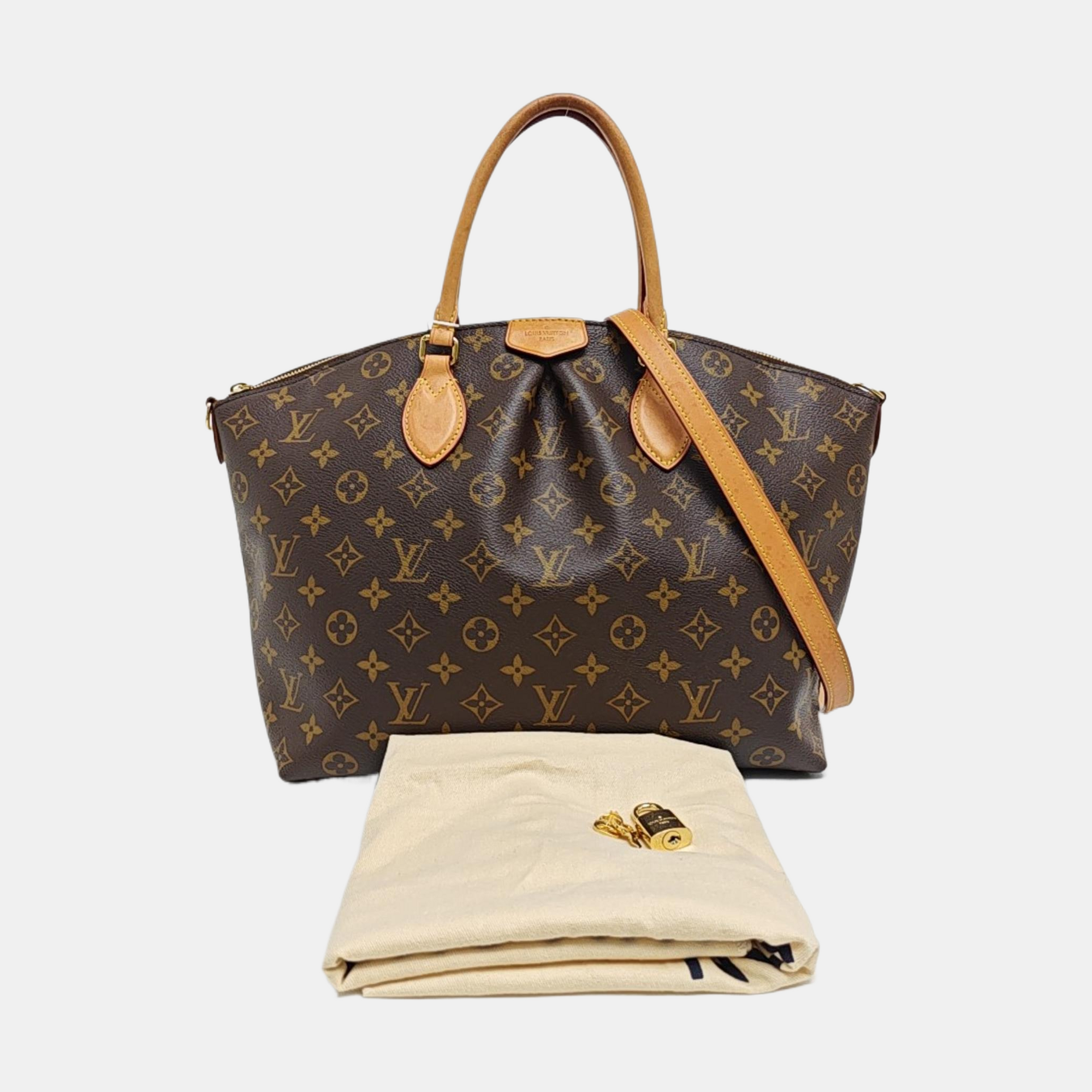 BOETIE MM Monogram Coated Canvas Brown