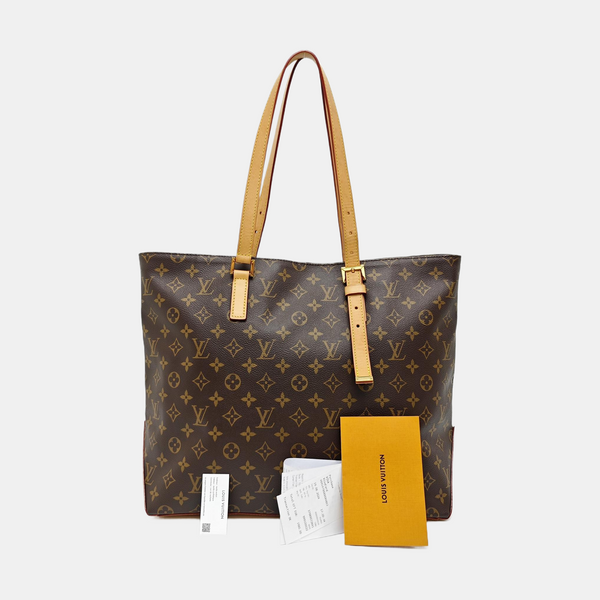 CABAS MEZZO Monogram Coated Canvas Brown