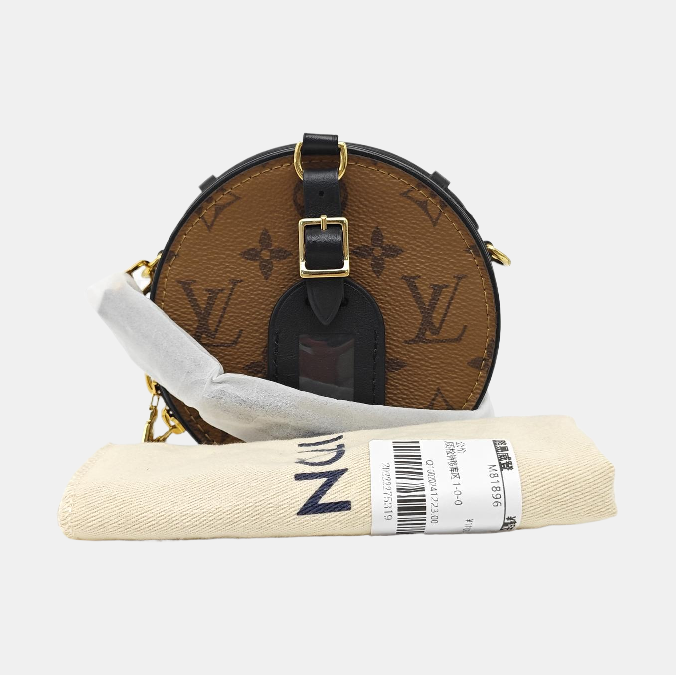 BOITE CHAPEAU Mini Monogram Coated Canvas Brown