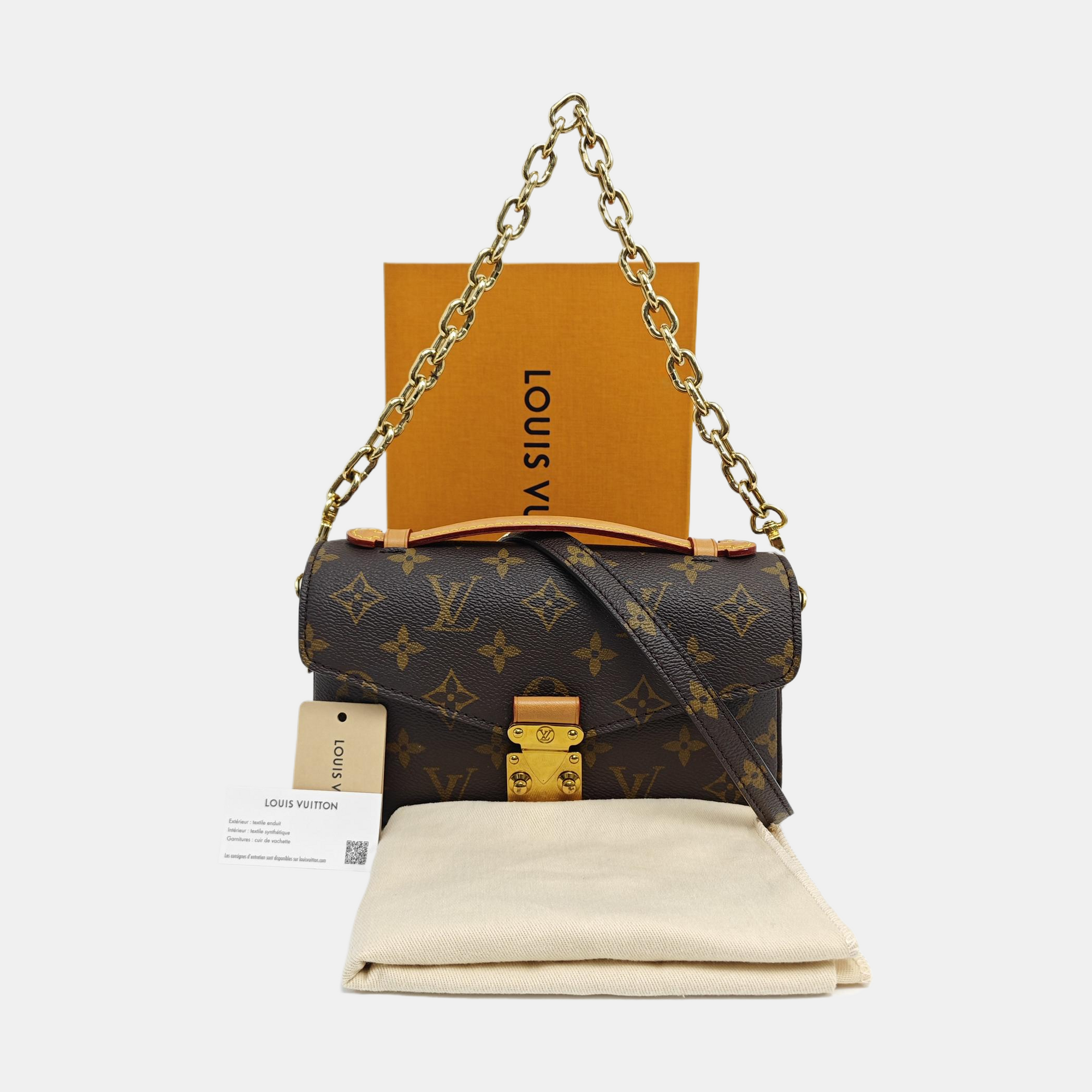 MÉTIS EAST WEST Monogram Coated Canvas Brown