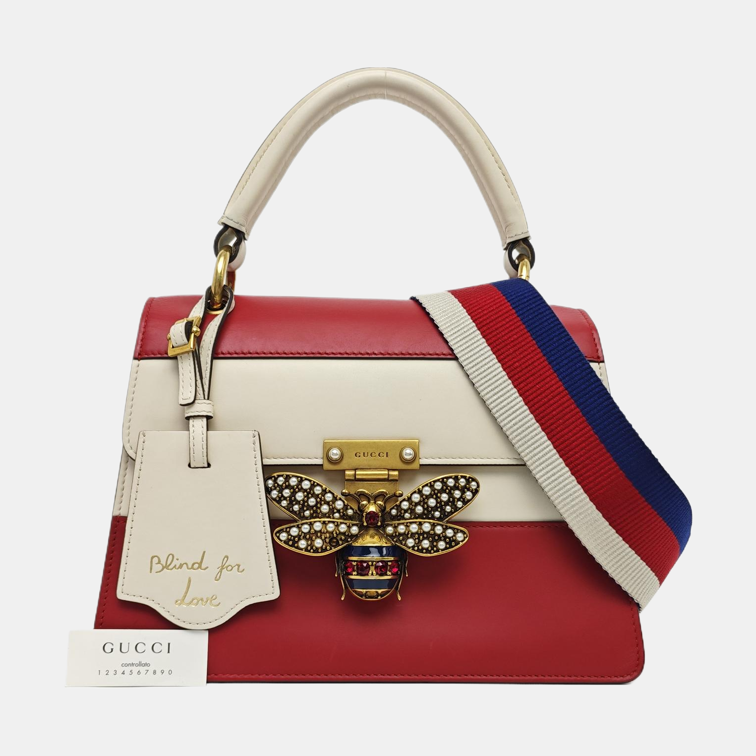 Queen Margaret Small Calfskin Multicolor