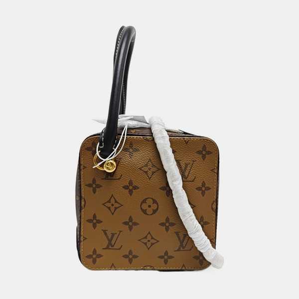 SQUARE Monogram Coated Canvas Brown