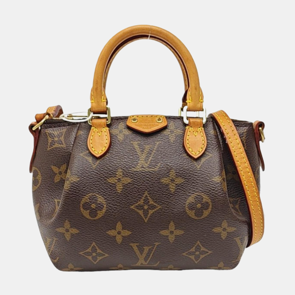 TURENNE Nano Monogram Coated Canvas Brown