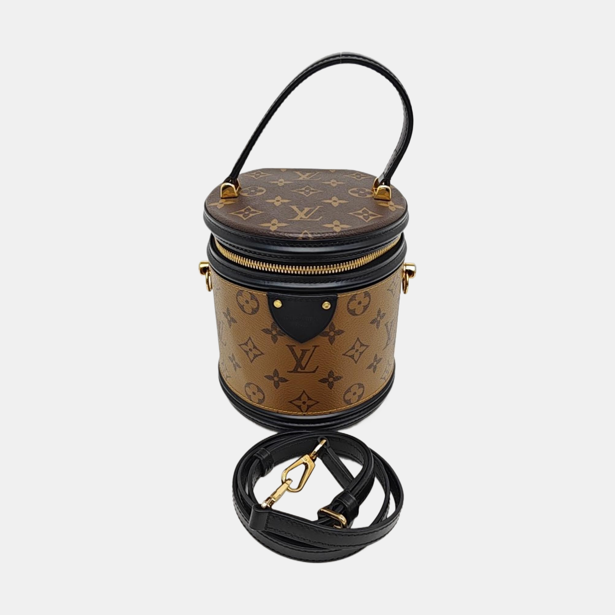 CANNES PM Monogram Coated Canvas Brown