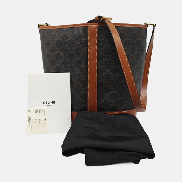 TRIOMPHE CANVAS Medium Coated Canvas Brown