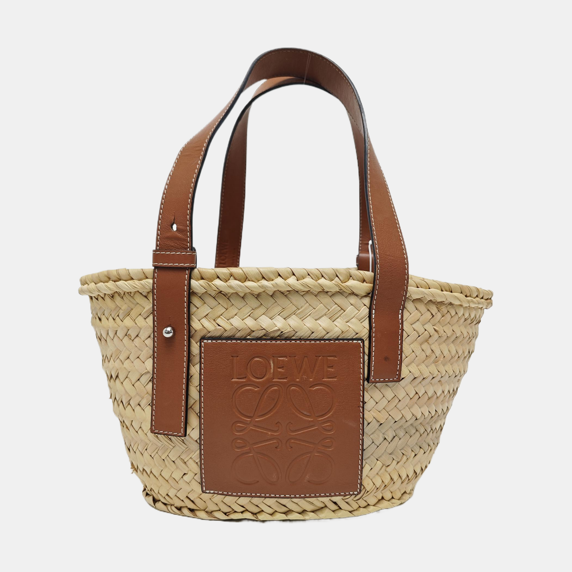 Basket Small Straw Beige