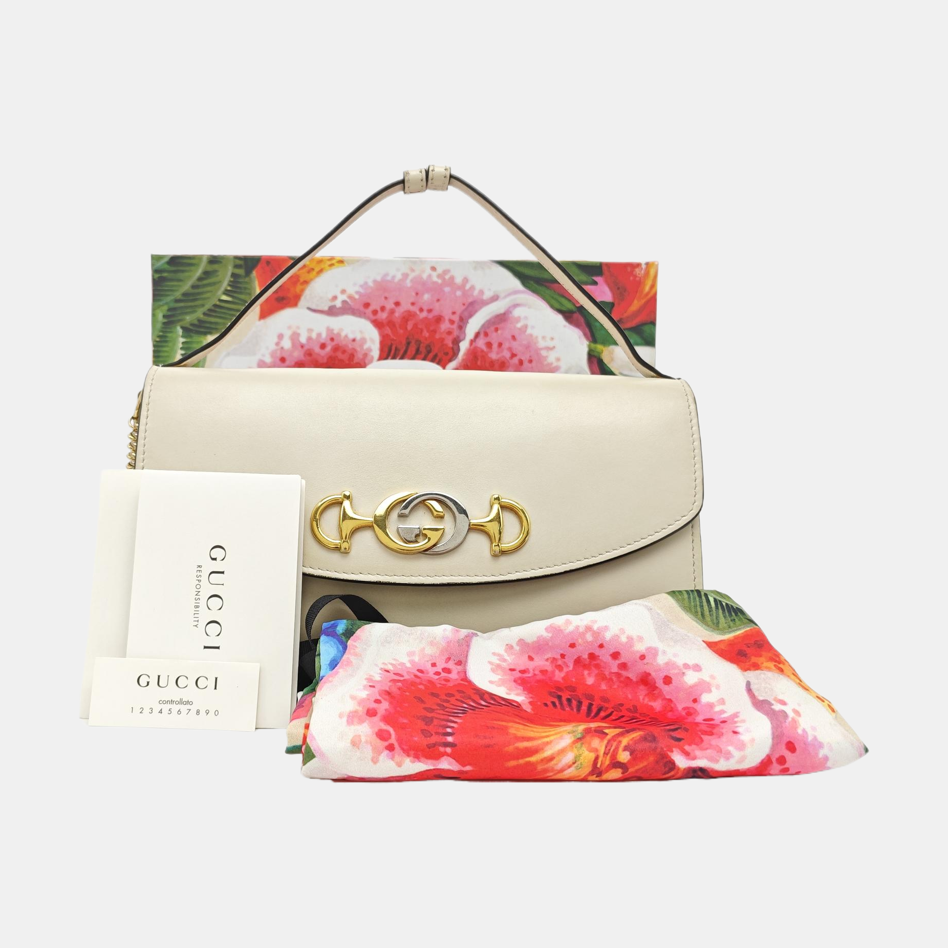 Zumi Small Calfskin White