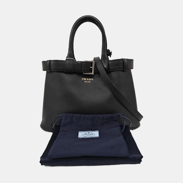Buckle Small Calfskin Black