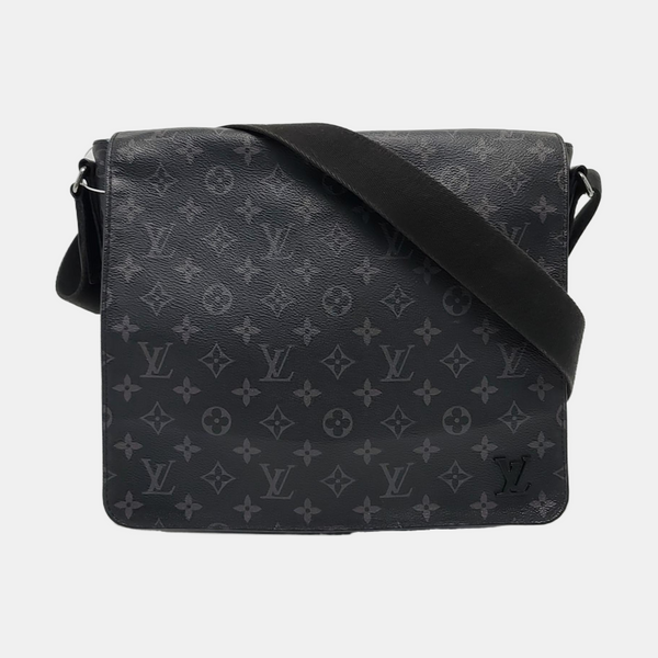 DISTRICT MM Damier Graphite Coated Canvas Black