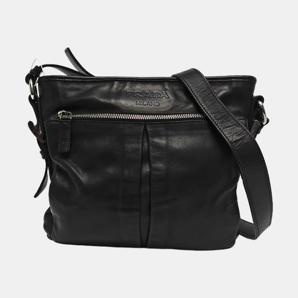 Calfskin Shoulder Bag Black