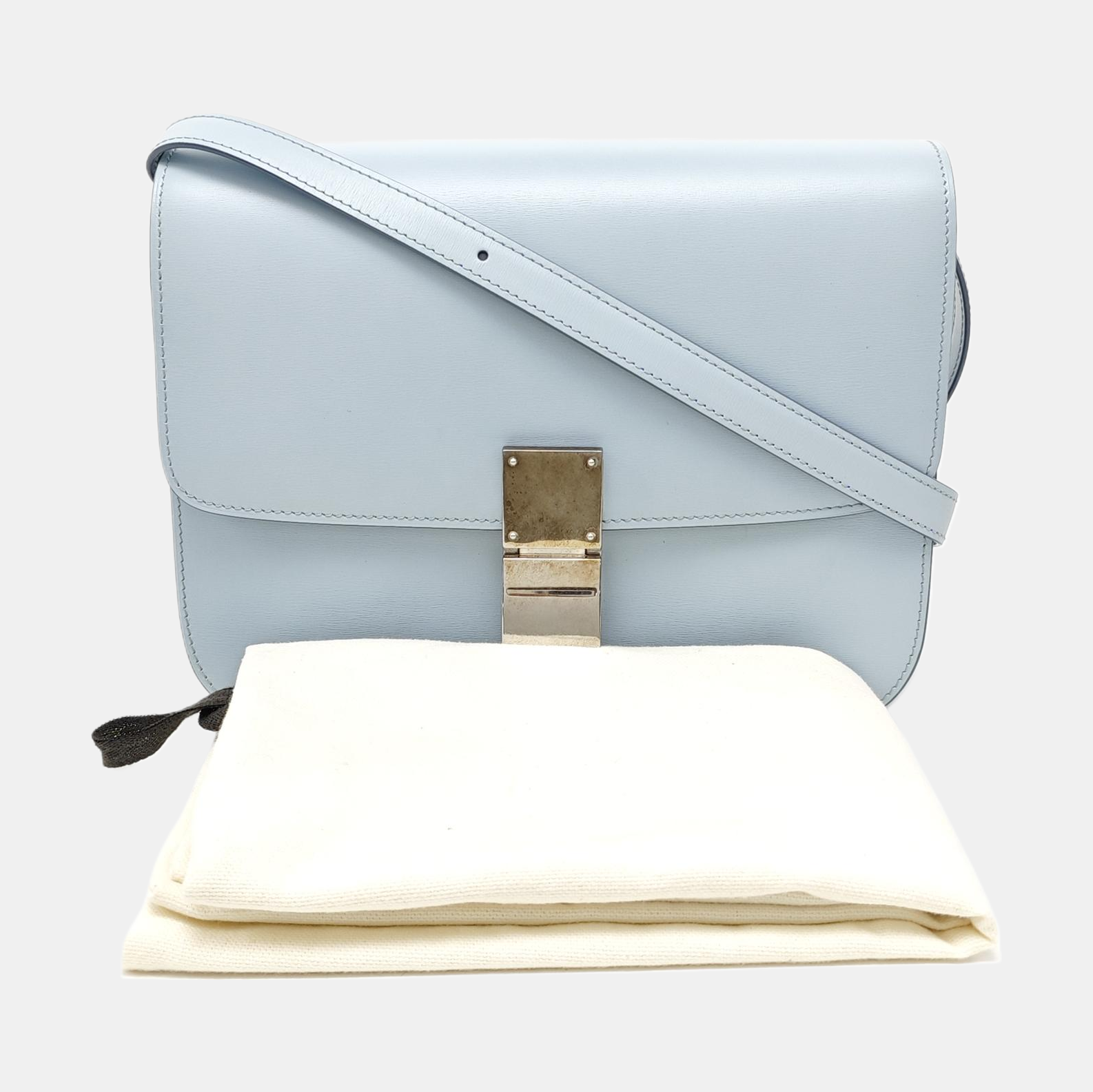 CLASSIC BOX Medium Calfskin Blue