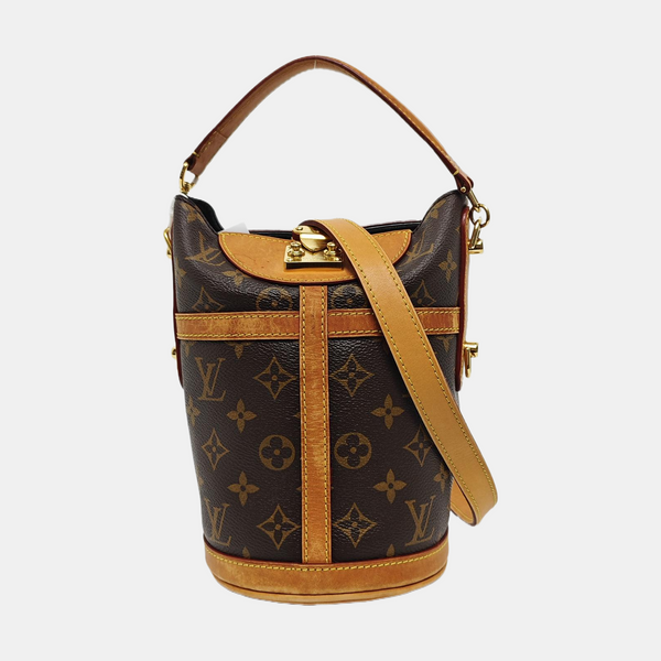 DUFFLE Monogram Coated Canvas Brown