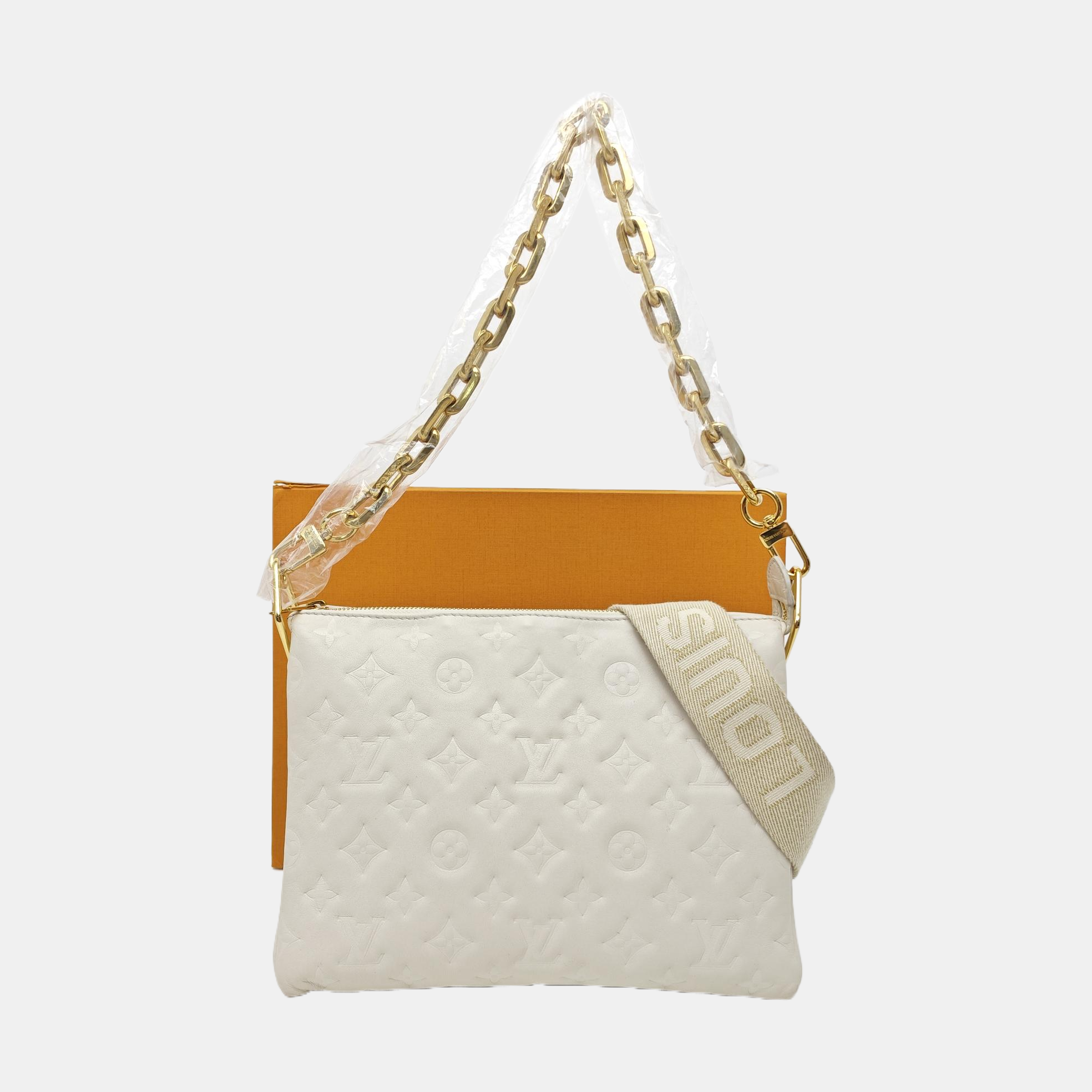 COUSSIN PM Lambskin White