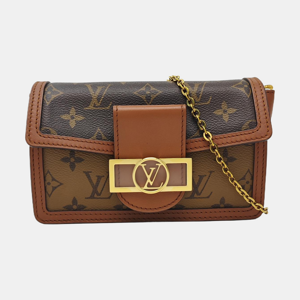 DAUPHINE WOC Monogram Coated Canvas Brown
