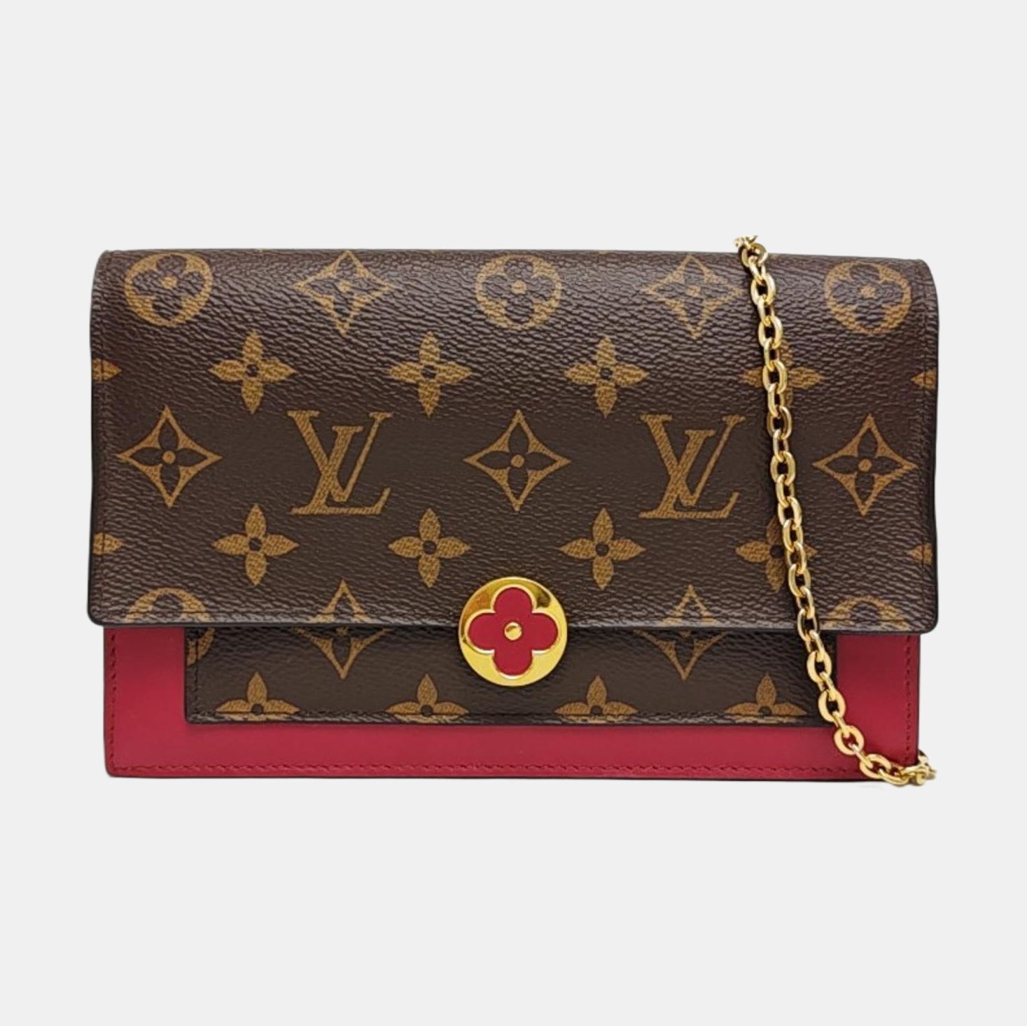 FLORE Monogram Coated Canvas Brown