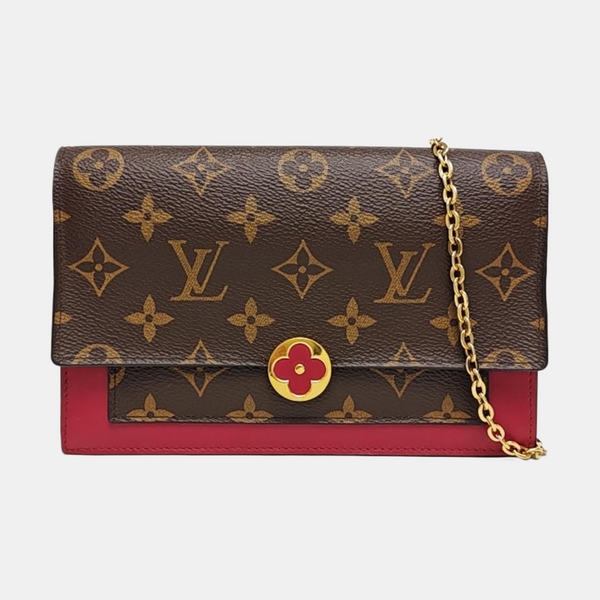 FLORE Monogram Coated Canvas Brown