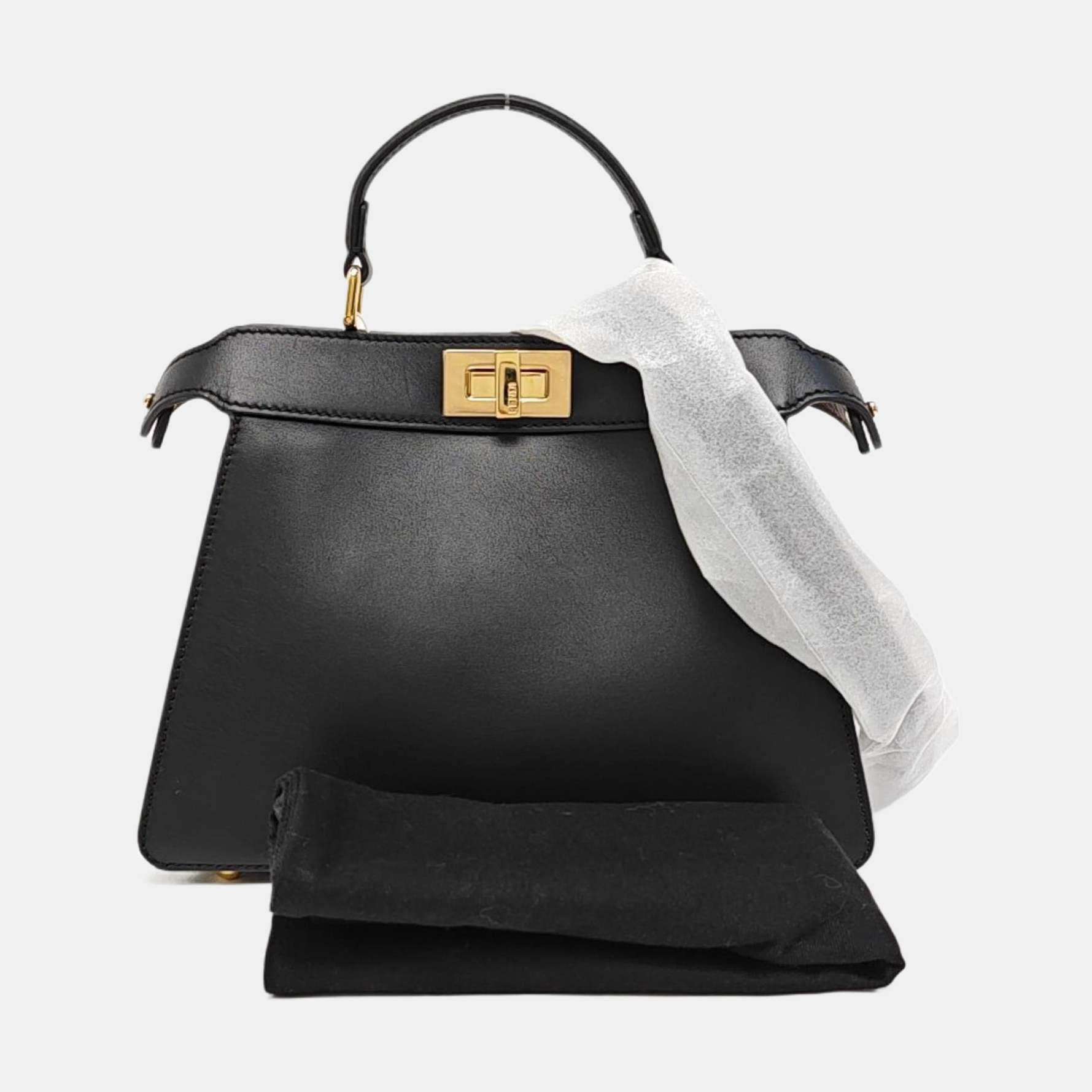 Peekaboo Small Calfskin Black