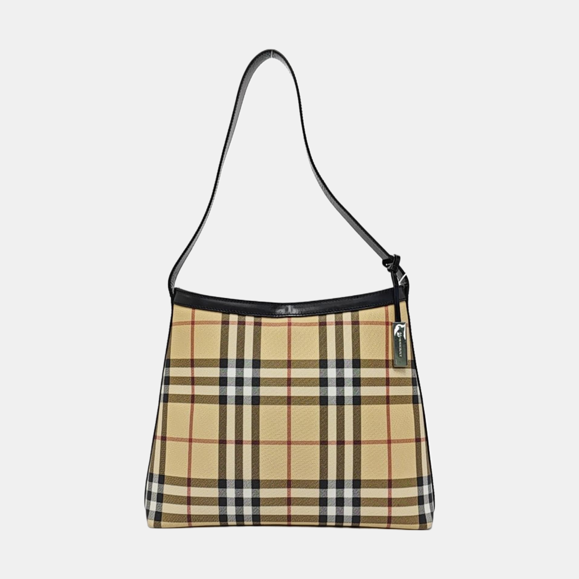 Coated Canvas Tote Bag Beige