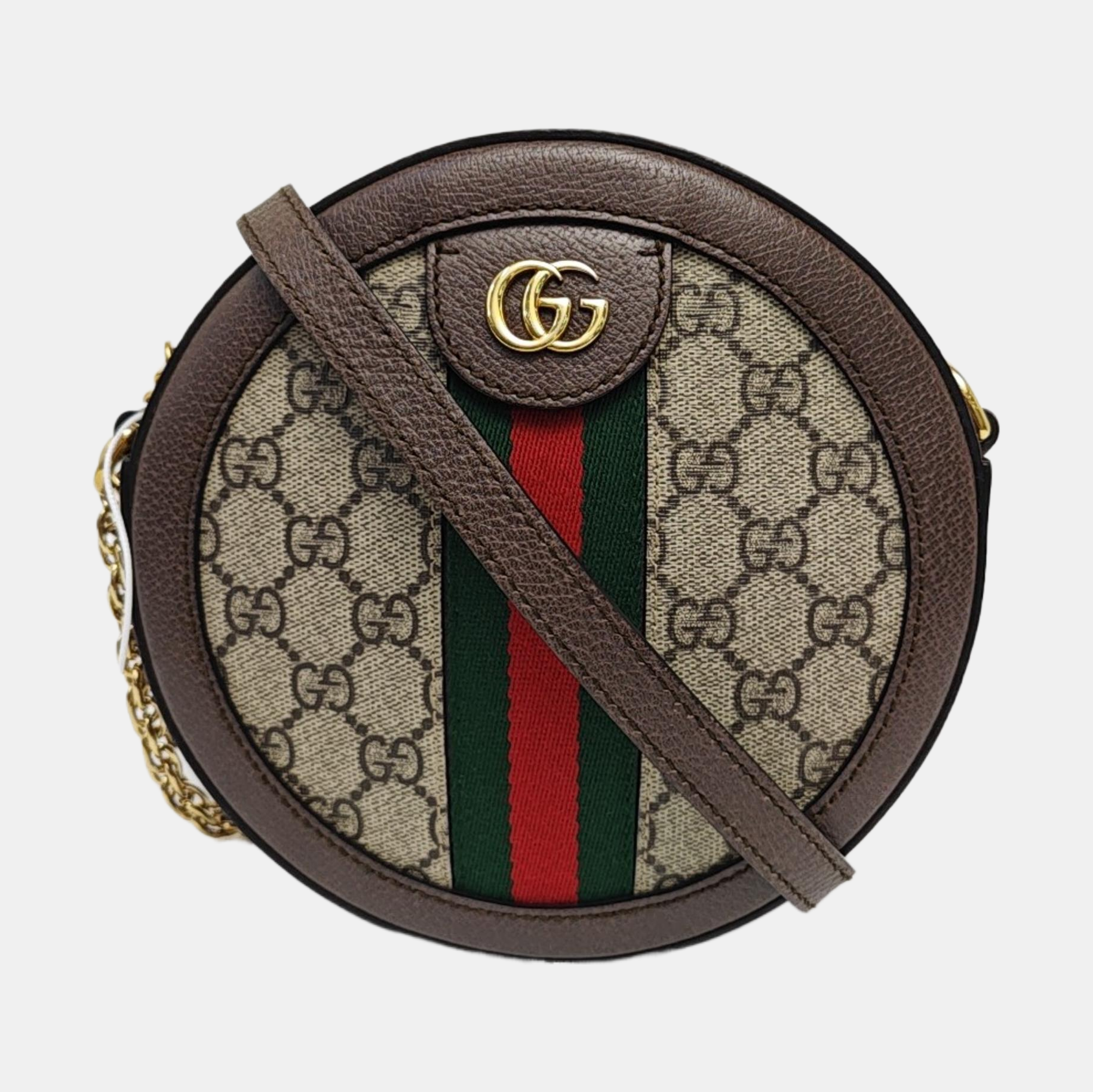 Ophidia Mini Monogram Coated Canvas Beige