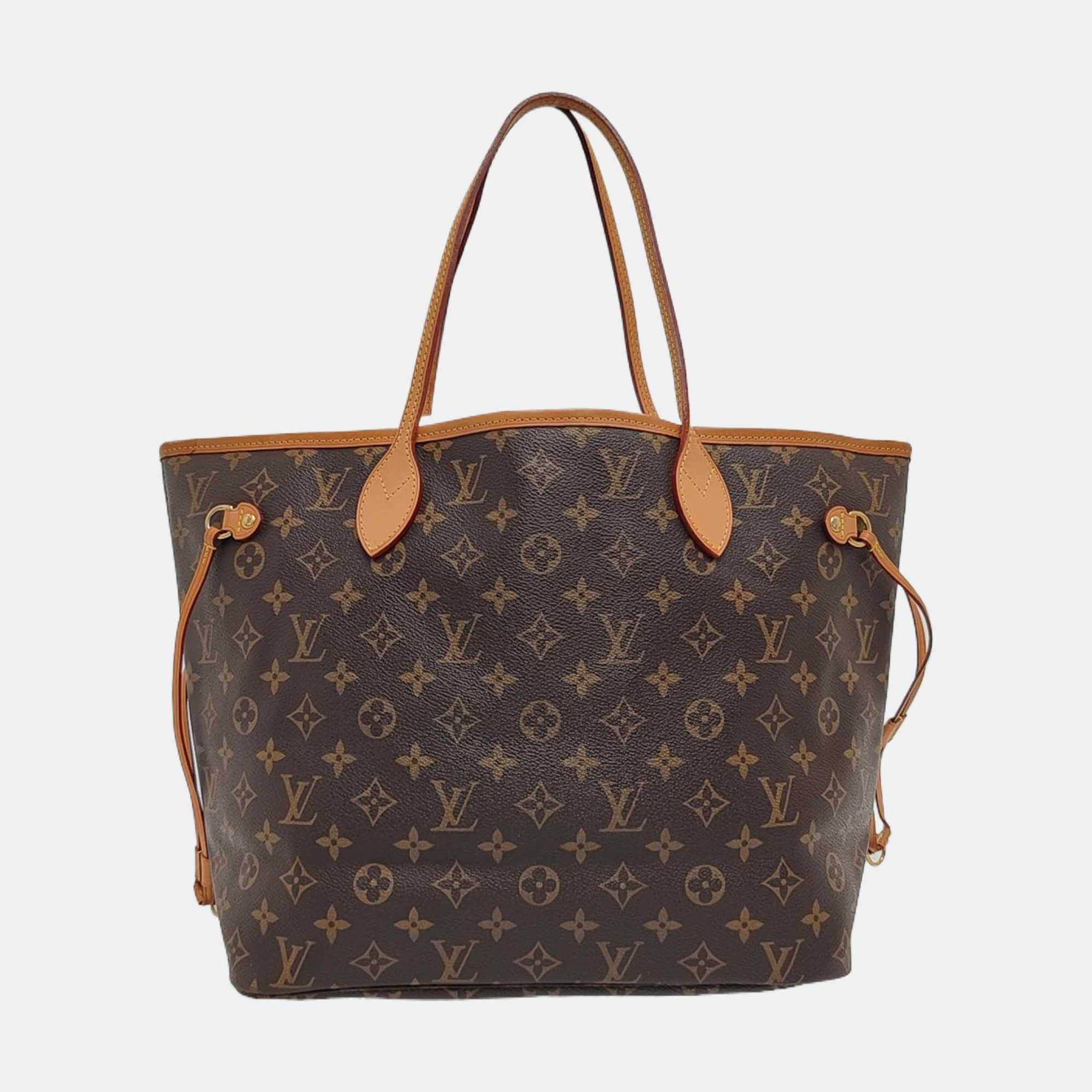 NEVERFULL MM Monogram Coated Canvas Brown