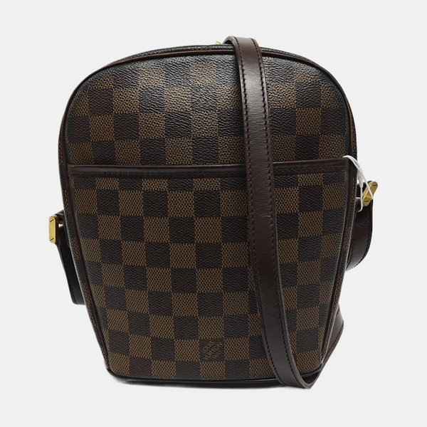 IPANEMA PM Damier Ebene Coated Canvas Brown