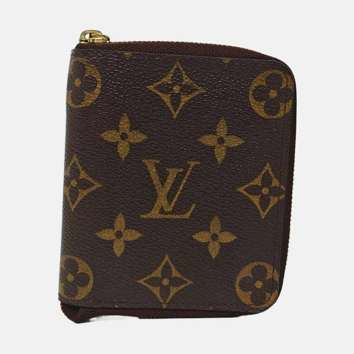 ZIPPY Monogram Coated Canvas Brown Card Holder