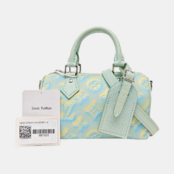 SPEEDY Nano Monogram Calfskin Green