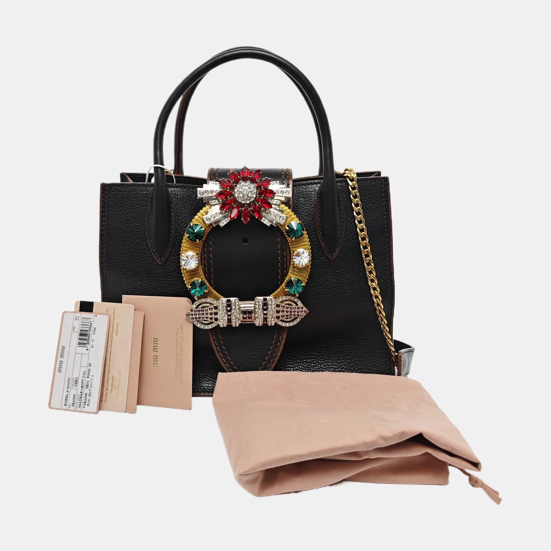 Miu Lady Calfskin Black