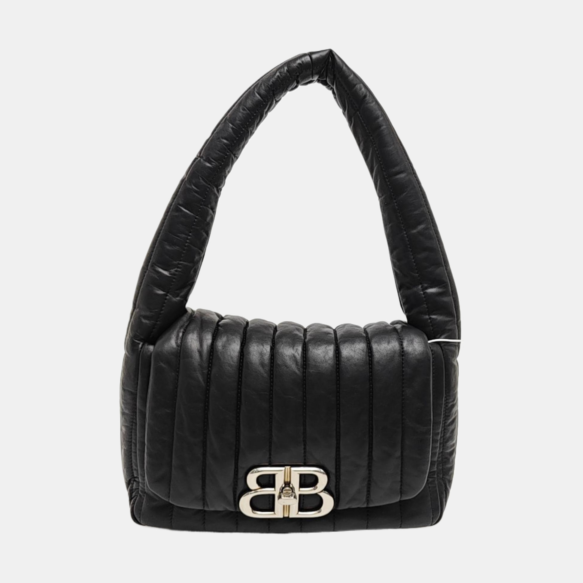 Monaco Small Quilted Calfskin Black